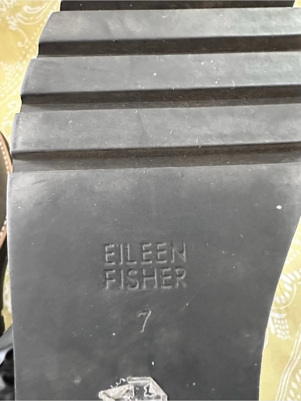Eileen Fisher black leather